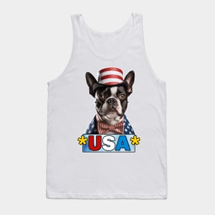 Boston Terrier USA Tank Top
